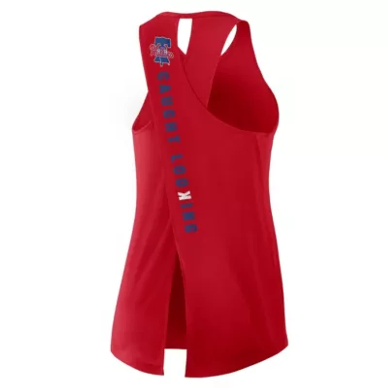 MLB Nike Philadelphia Phillies Crisscross Dri-FIT Tank Top