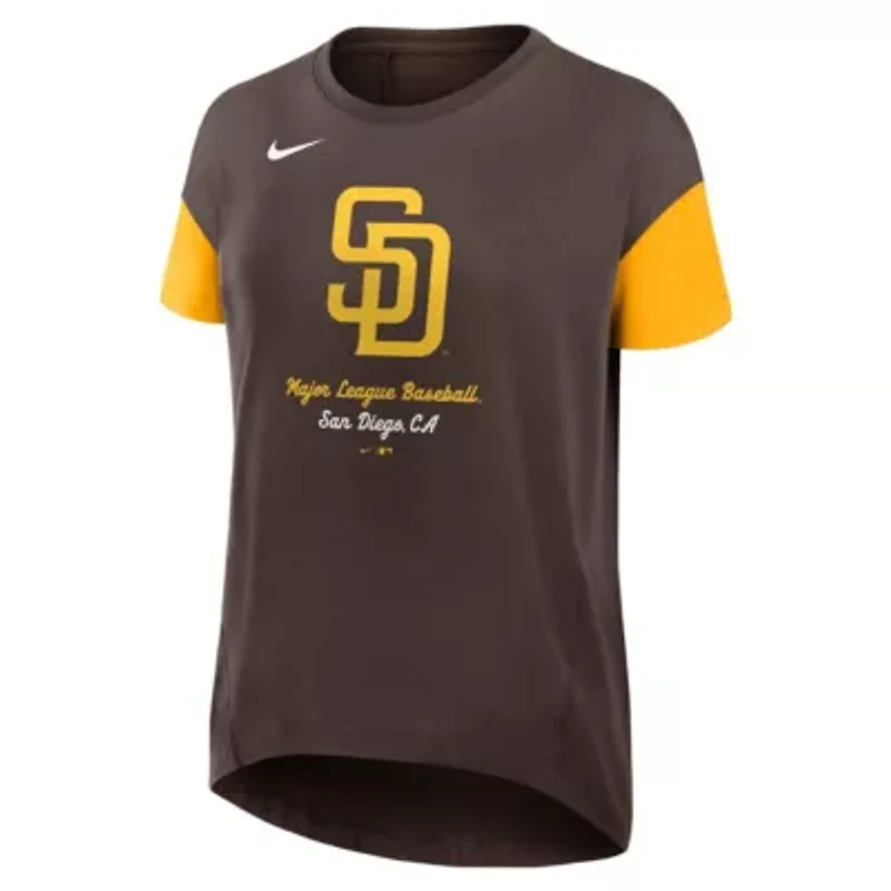 MLB Nike San Diego Padres Flowy Fashion Tri-Blend Dri-FIT T-Shirt