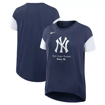 MLB Nike New York Yankees Flowy Fashion Tri-Blend Dri-FIT T-Shirt