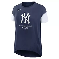 MLB Nike New York Yankees Flowy Fashion Tri-Blend Dri-FIT T-Shirt