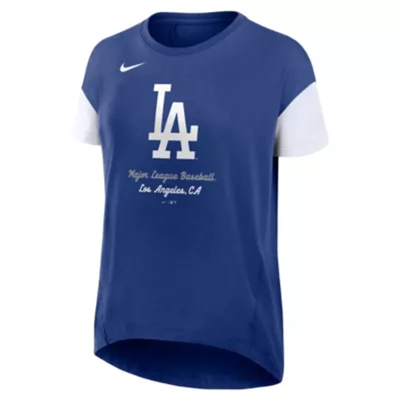 MLB Nike Los Angeles Dodgers Flowy Fashion Tri-Blend Dri-FIT T-Shirt