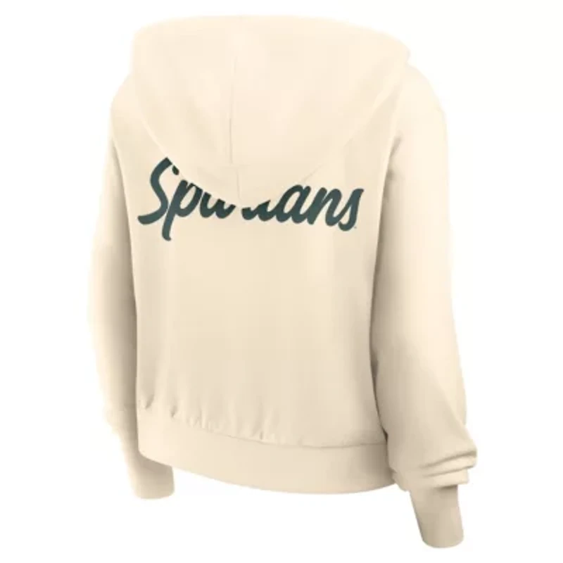 NCAA Nike Michigan State Spartans Cropped Chill Full-Zip Hoodie