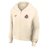 NCAA Nike Ohio State Buckeyes Cropped Chill Full-Zip Hoodie