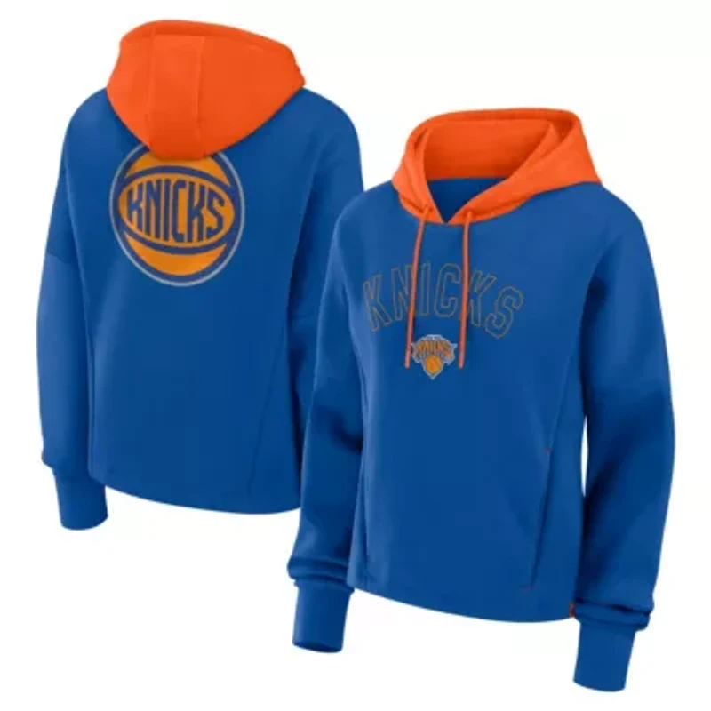 NBA Fanatics Deep New York Knicks Up Boxy Pullover Hoodie