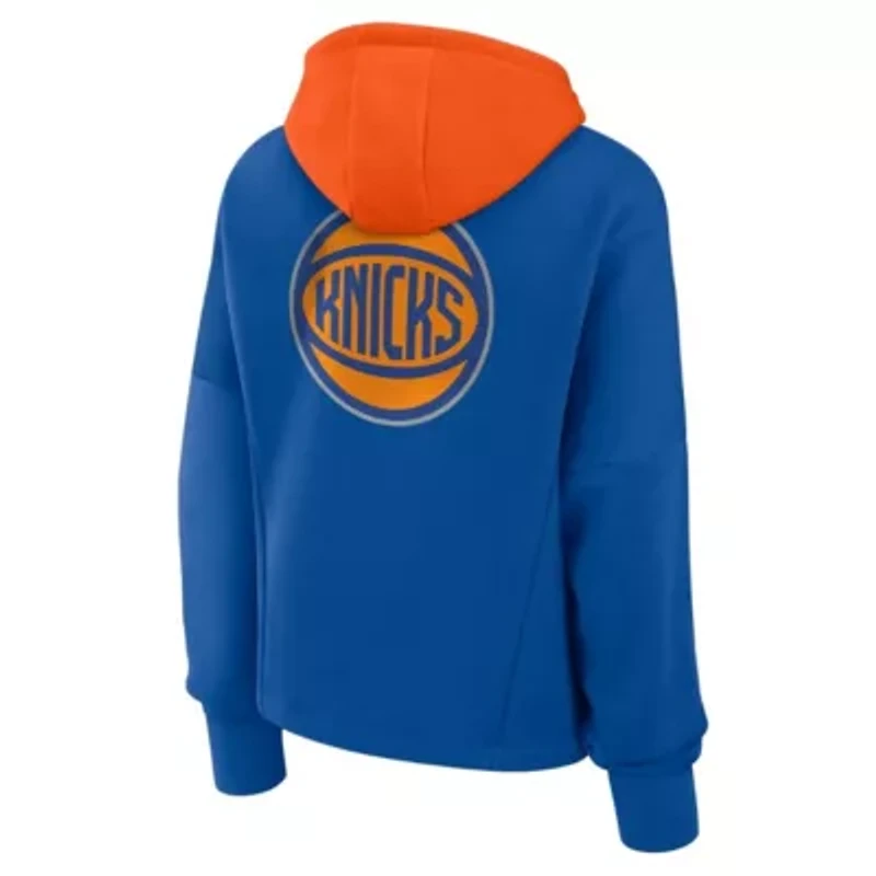 NBA Fanatics Deep New York Knicks Up Boxy Pullover Hoodie