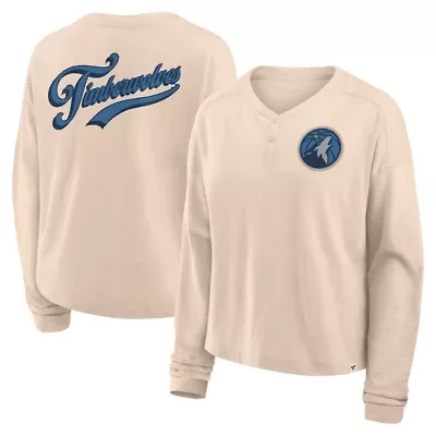 NBA Fanatics Minnesota Timberwolves Boxed Out Drop Fashion Long Sleeve T-Shirt