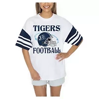 NCAA Jackson State Tigers Starting Lineup Contrast Sporty Oversized T-Shirt