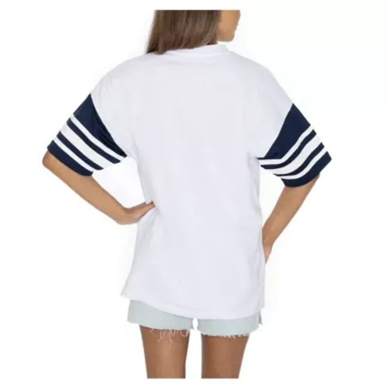 NCAA Jackson State Tigers Starting Lineup Contrast Sporty Oversized T-Shirt