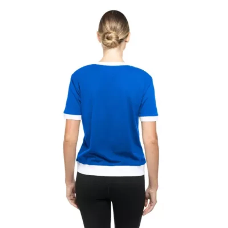 MLB New York Mets Game Day Rhinestone V-Neck T-Shirt