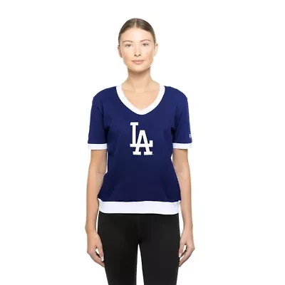 MLB Los Angeles Dodgers Game Day Rhinestone V-Neck T-Shirt