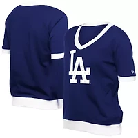 MLB Los Angeles Dodgers Game Day Rhinestone V-Neck T-Shirt