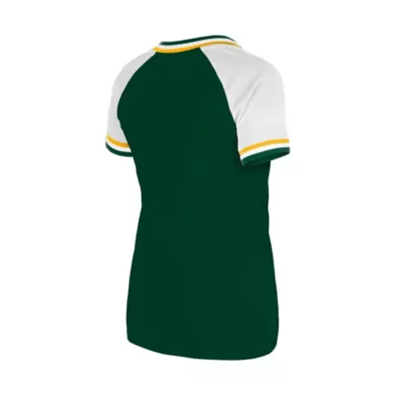 Oakland Athletics MLB Gameday Raglan V-Neck T-Shirt