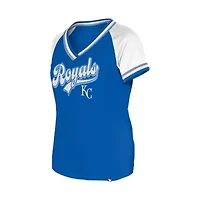 MLB Kansas City Royals Gameday Raglan V-Neck T-Shirt