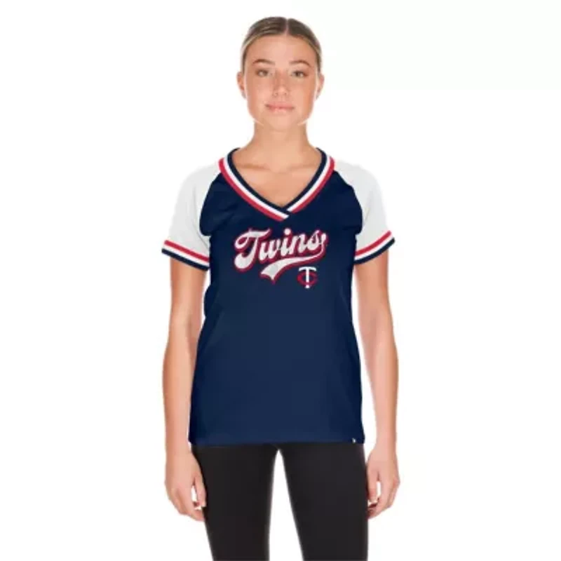 MLB Minnesota Twins Gameday Raglan V-Neck T-Shirt
