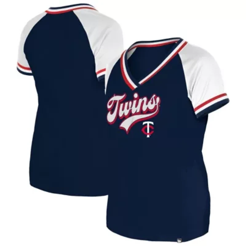 MLB Minnesota Twins Gameday Raglan V-Neck T-Shirt