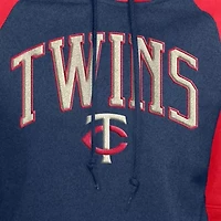 MLB Minnesota Twins Cooperstown Collection Cropped Raglan Pullover Hoodie