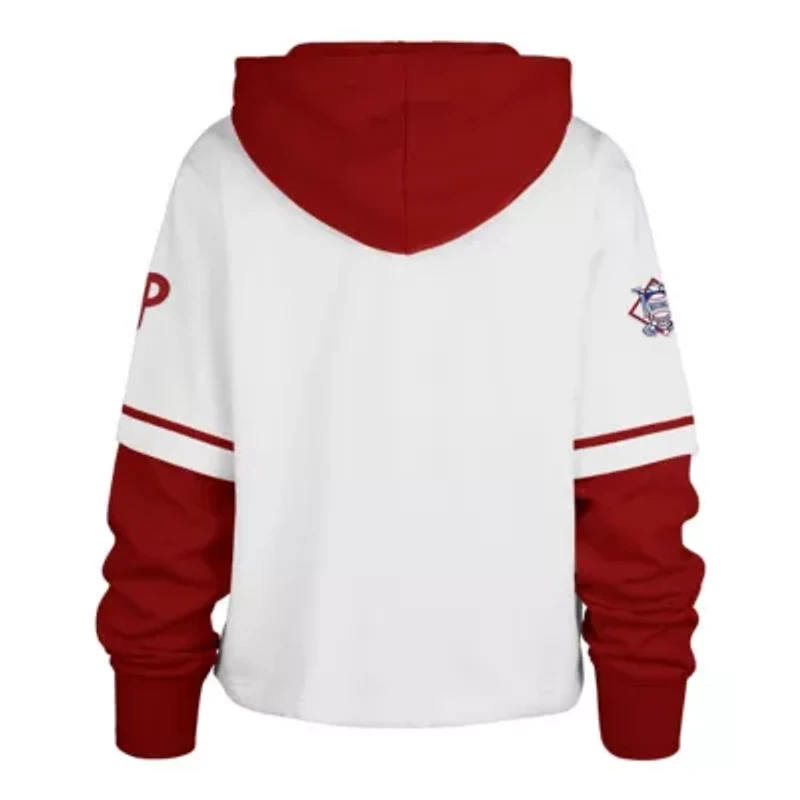 MLB Philadelphia Phillies Trifecta Shortstop Cropped Pullover Hoodie