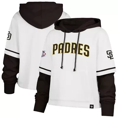 MLB San Diego Padres Trifecta Shortstop Cropped Pullover Hoodie
