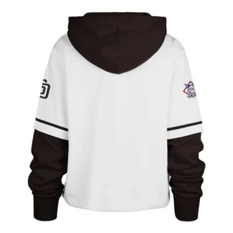 MLB San Diego Padres Trifecta Shortstop Cropped Pullover Hoodie