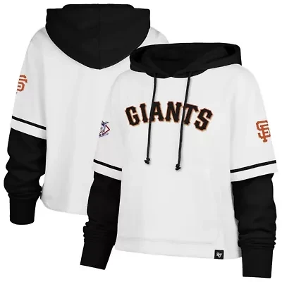 MLB San Francisco Giants Trifecta Shortstop Cropped Pullover Hoodie