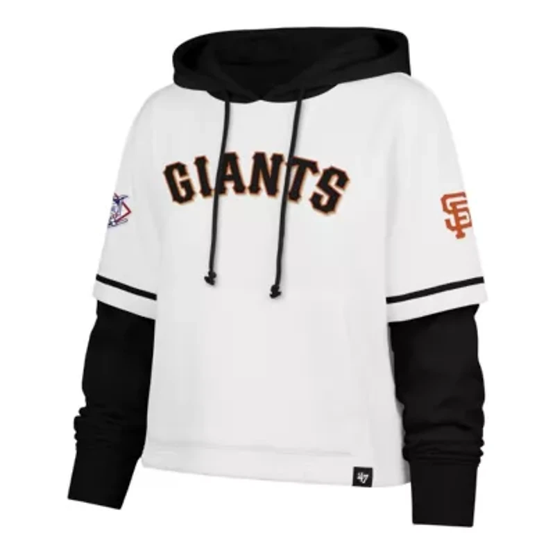 MLB San Francisco Giants Trifecta Shortstop Cropped Pullover Hoodie