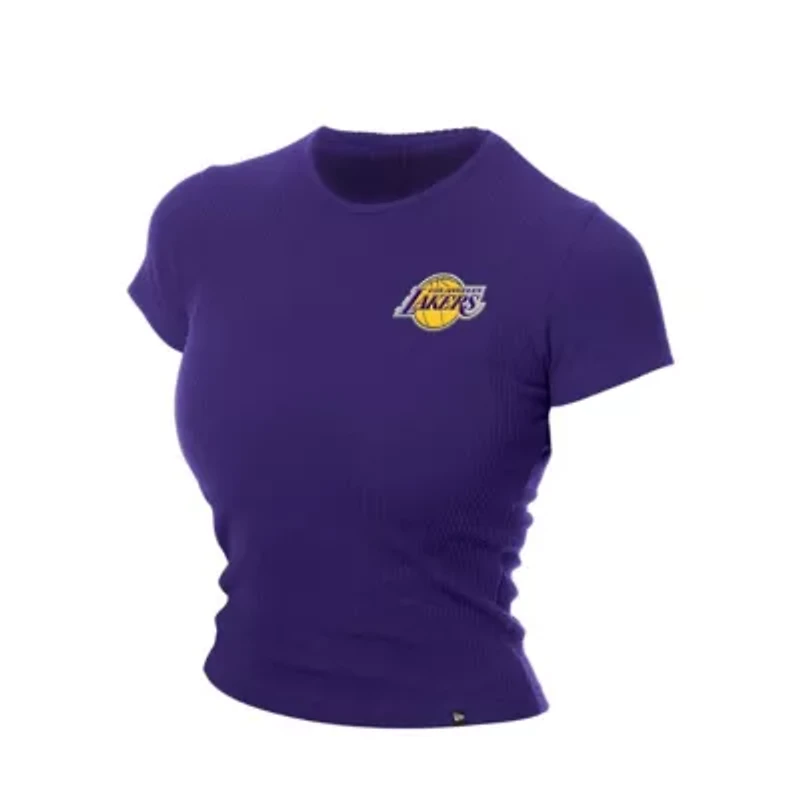 NBA Los Angeles Lakers Leisure Collection Baby Doll Cropped T-Shirt