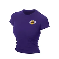 NBA Los Angeles Lakers Leisure Collection Baby Doll Cropped T-Shirt