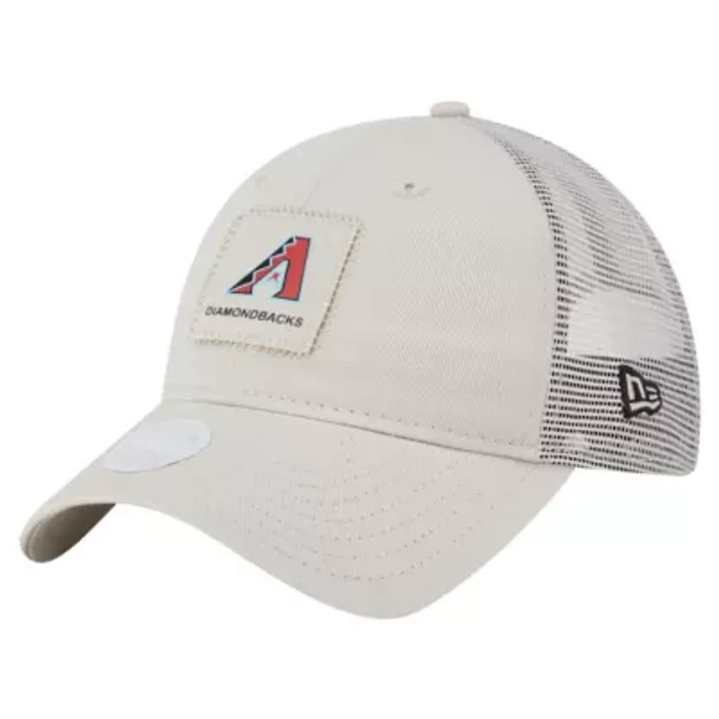 MLB Light Beige Arizona Diamondbacks Square Stitch 9TWENTY Adjustable Hat