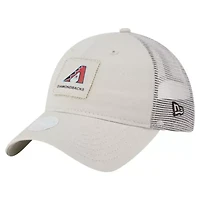 MLB Light Beige Arizona Diamondbacks Square Stitch 9TWENTY Adjustable Hat