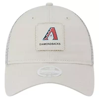 MLB Light Beige Arizona Diamondbacks Square Stitch 9TWENTY Adjustable Hat