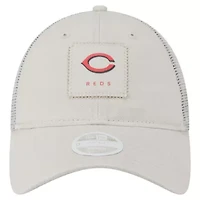 MLB Light Beige Cincinnati Reds Square Stitch 9TWENTY Adjustable Hat