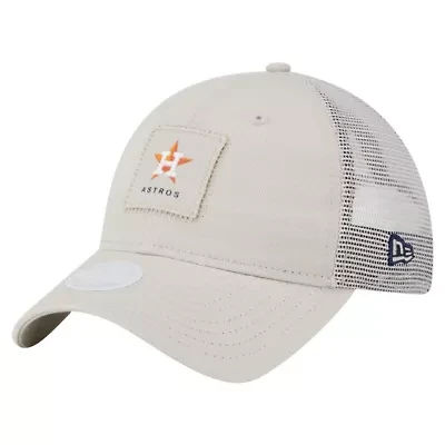 MLB Light Beige Houston Astros Square Stitch 9TWENTY Adjustable Hat