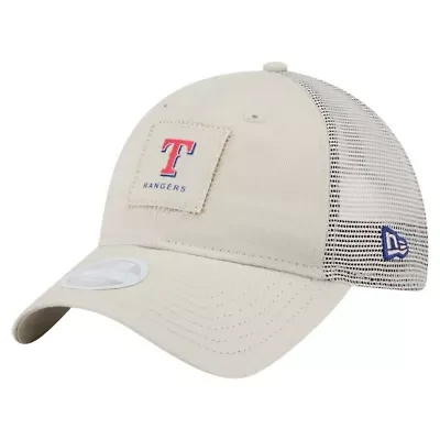 MLB Light Beige Texas Rangers Square Stitch 9TWENTY Adjustable Hat
