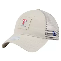 MLB Light Beige Texas Rangers Square Stitch 9TWENTY Adjustable Hat