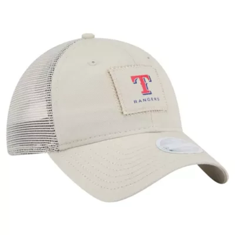 MLB Light Beige Texas Rangers Square Stitch 9TWENTY Adjustable Hat