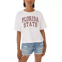 NCAA Florida State Seminoles Claim To Fame Boxy Cropped T-Shirt