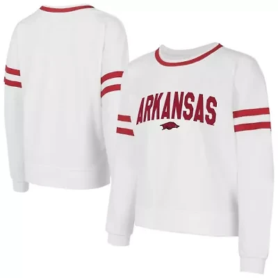 NCAA Arkansas Razorbacks Borough French Terry Arch Over Long Sleeve T-Shirt