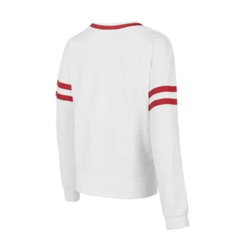 NCAA Arkansas Razorbacks Borough French Terry Arch Over Long Sleeve Top