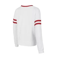 NCAA Arkansas Razorbacks Borough French Terry Arch Over Long Sleeve Top