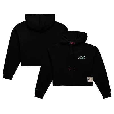 NBA Boston Celtics Hardwood Classics Cropped Pullover Hoodie