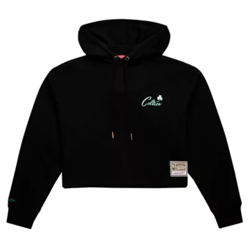 NBA Boston Celtics Hardwood Classics Cropped Pullover Hoodie