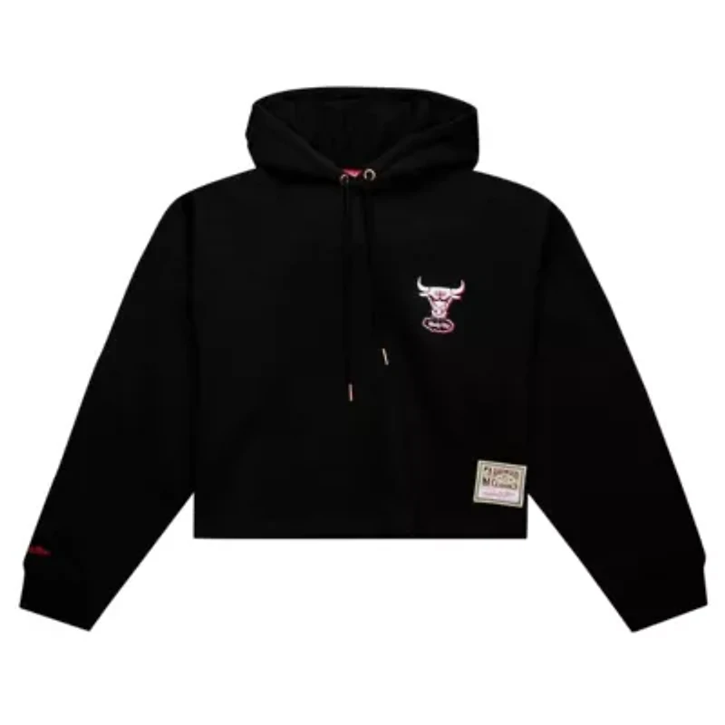 NBA Chicago Bulls Hardwood Classics Cropped Pullover Hoodie