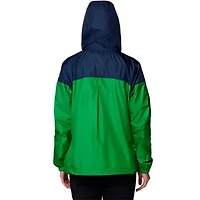 NCAA Navy/Green Notre Dame Fighting Irish Flash Forward Full-Zip Hoodie Windbreaker Jacket