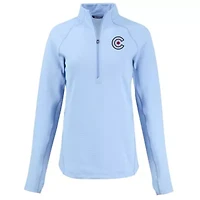 MLB Light Chicago Cubs Peshastin Eco Fleece Recycled Raglan Half-Zip Top