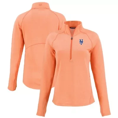 MLB New York Mets Peshastin Eco Fleece Recycled Raglan Half-Zip Top