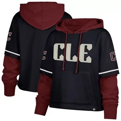 MLB Cleveland Guardians City Connect Shortstop Cropped Pullover Hoodie