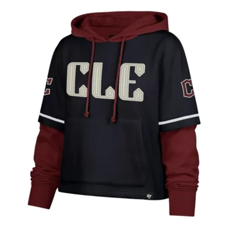 MLB Cleveland Guardians City Connect Shortstop Cropped Pullover Hoodie