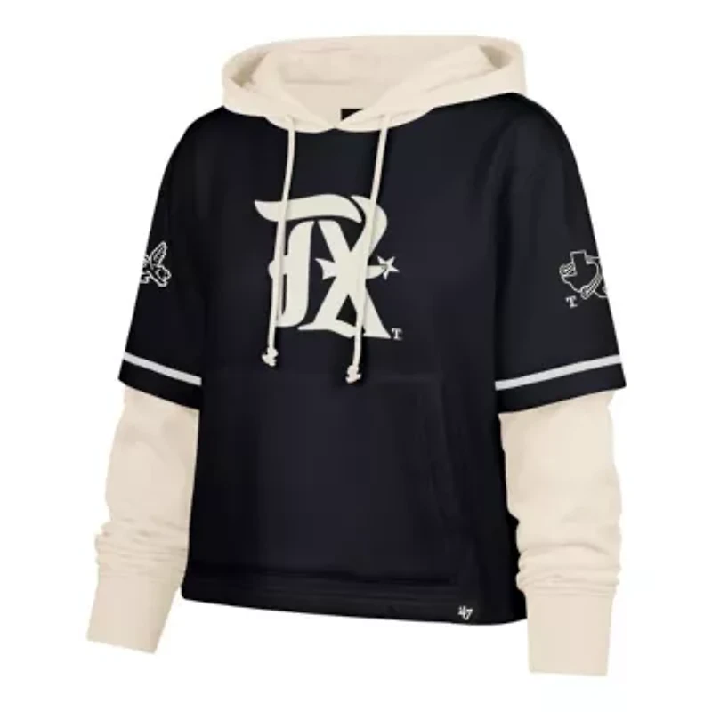 MLB Texas Rangers City Connect Shortstop Cropped Pullover Hoodie
