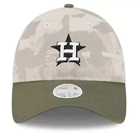 MLB Light Beige/Olive Houston Astros 2025 Armed Forces Day 9TWENTY Adjustable Hat