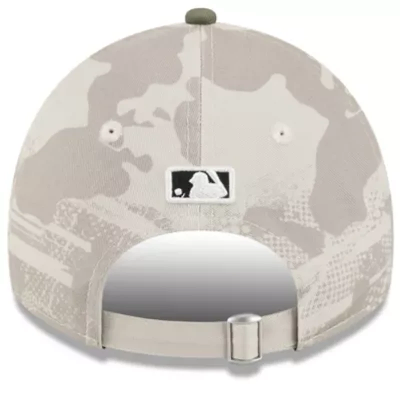 MLB Light Beige/Olive Houston Astros 2025 Armed Forces Day 9TWENTY Adjustable Hat
